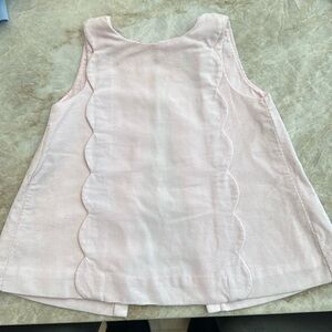 Jacadi pink corduroy baby dress